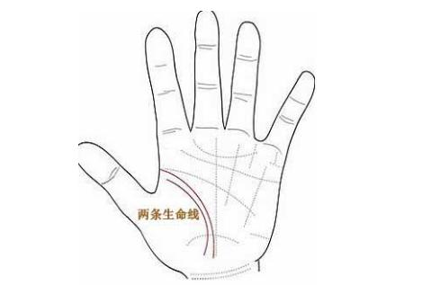 手相生命線有兩條線為什么