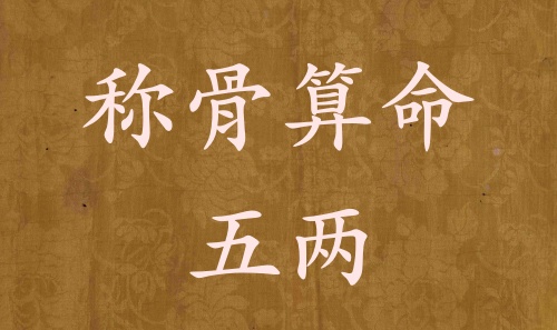 稱骨算命五兩男命女命解釋詳細