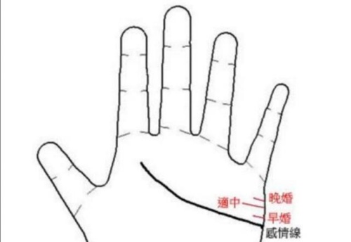 看婚姻線判斷出你在幾歲結(jié)婚