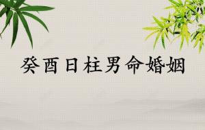 癸酉日柱男命婚姻怎么樣