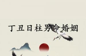 丁丑日柱男命婚姻怎么樣