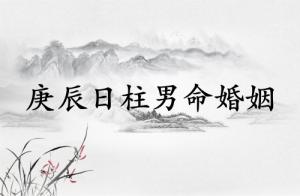 庚辰日柱男命婚姻怎么樣