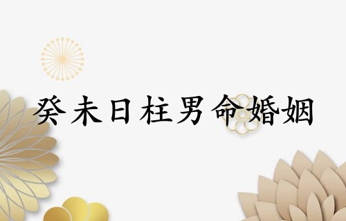 癸未日柱男命婚姻狀況解析