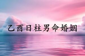 乙酉日柱男命婚姻怎么樣