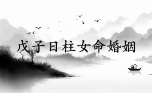 戊子日柱女命婚姻詳解