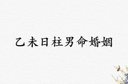 乙未日柱男命婚姻運(yùn)勢(shì)解析
