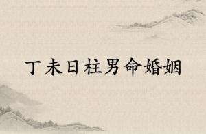 丁未日柱男命婚姻詳解