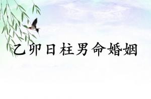 乙卯日柱男命婚姻詳解