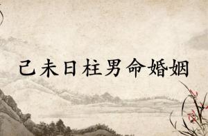 己未日柱男命婚姻整體運(yùn)勢如何?