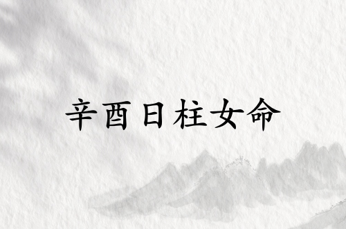 辛酉日柱女命運(yùn)詳解