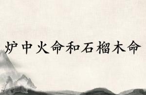 爐中火命和石榴木命在一起好嗎