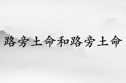 路旁土命和路旁土命人結(jié)婚好嗎