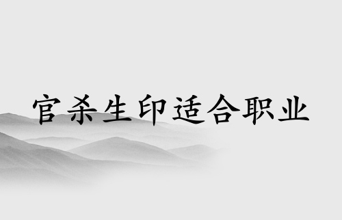 官殺生印適合什么職業(yè)