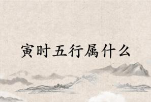 寅時(shí)五行屬什么