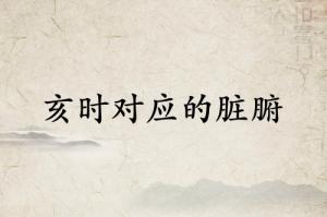 亥時是什么經(jīng)絡(luò)當(dāng)令