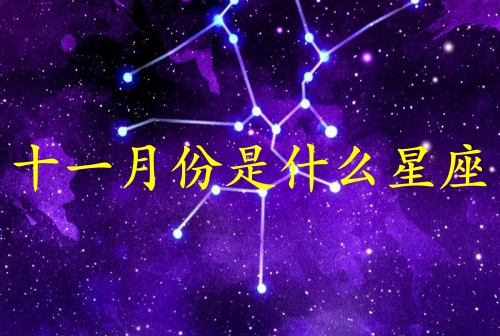 十一月份生日是什么星座