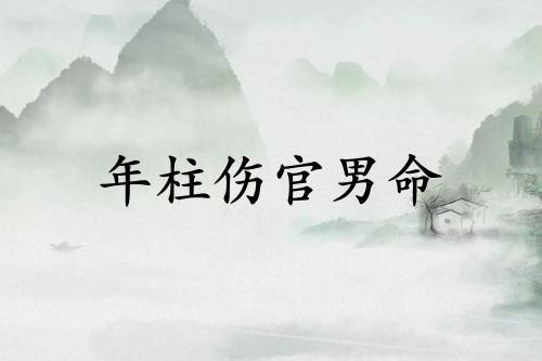 年柱傷官男命代表什么