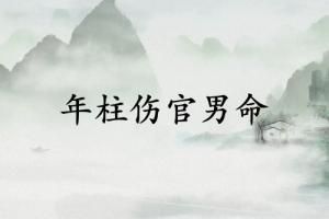 年柱傷官男命代表什么