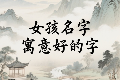 女孩名字寓意好的字