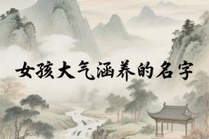 女孩大氣涵養(yǎng)的名字