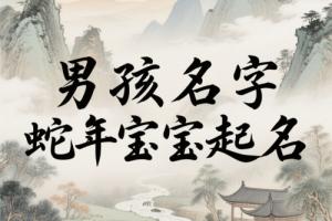 男孩名字大全取名蛇年寶寶起名