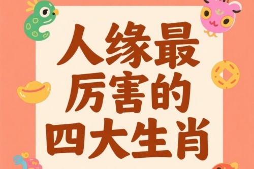 人緣最厲害的四大生肖