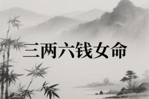 三兩六錢女命最正確詳解