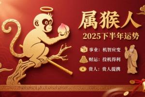 2025年屬猴人下半年運(yùn)勢(shì)如何