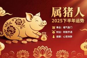 2025年屬豬人下半年運(yùn)勢(shì)如何