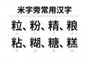 米字旁的字有哪些