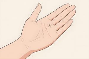 十字紋在感情線上方好不好