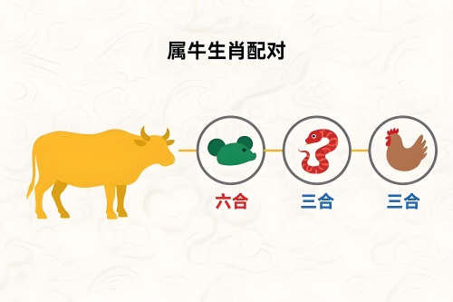 屬牛的三合和六個合生肖是什么