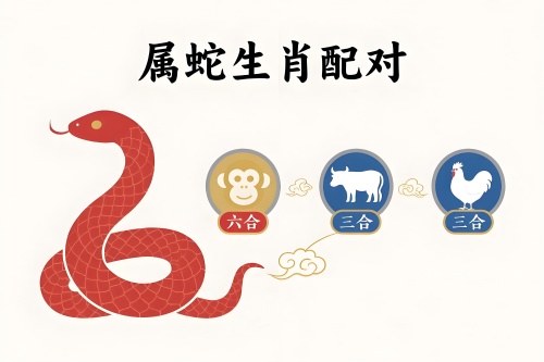 屬蛇的三合和六個(gè)合生肖是什么
