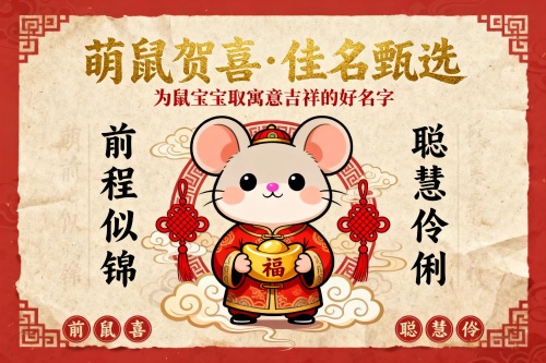 屬鼠女孩取名字最吉利的字 屬鼠女孩取名字最吉利的字