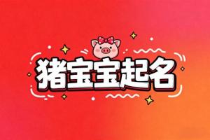 屬豬女孩最吉利的名字大全